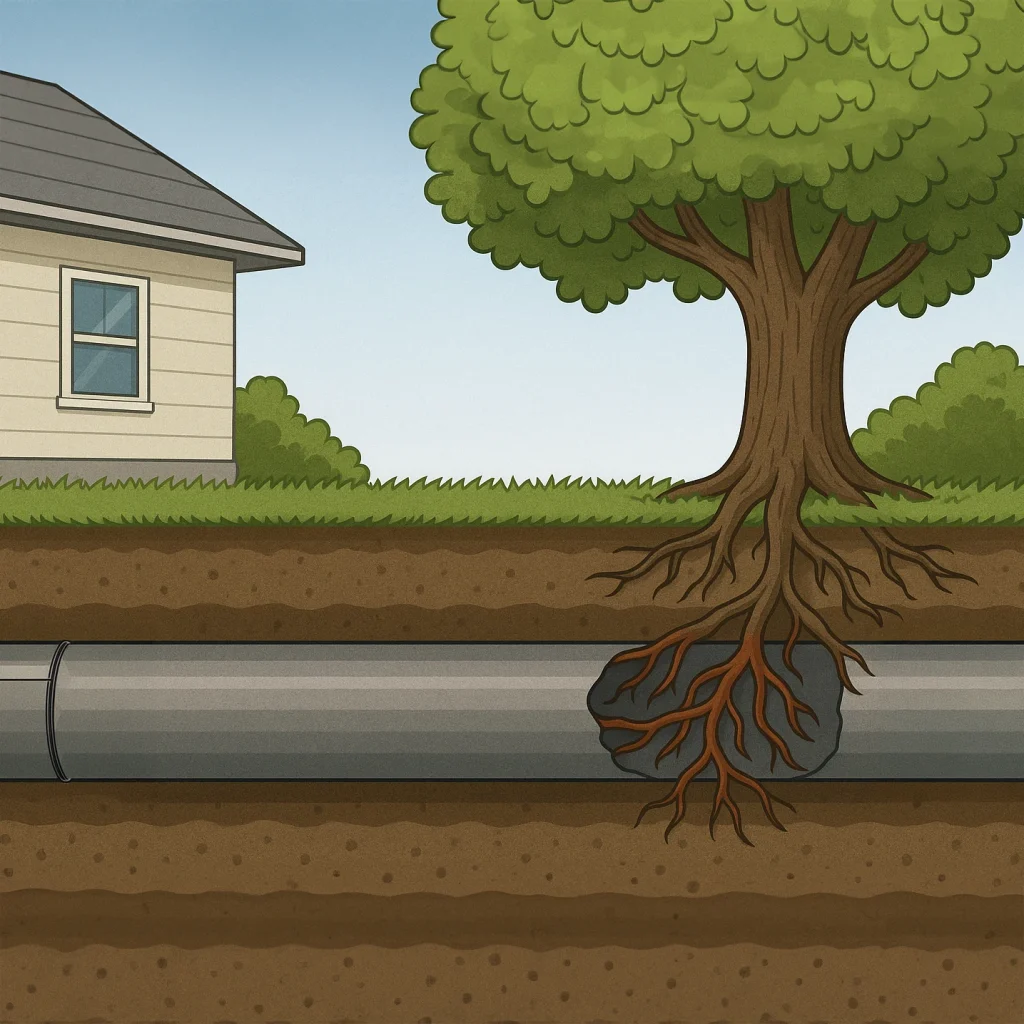 Sewer Line Tree Root Intrusion